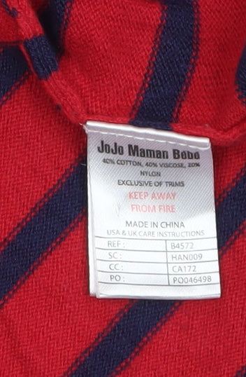 Womens UK Size S JoJo Maman Bébé Red Pullover Jumper