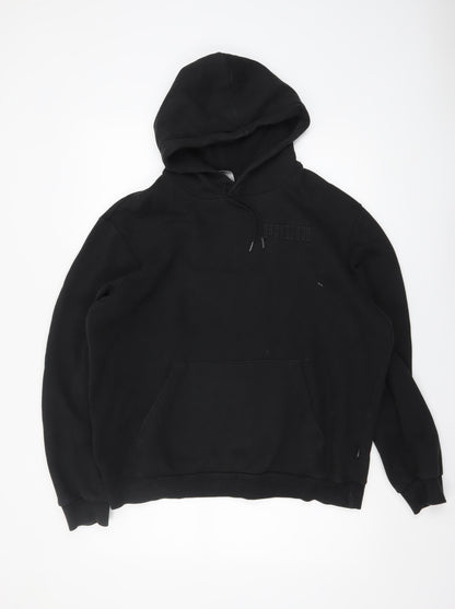 Mens UK Size L PUMA Black Pullover Hoodie