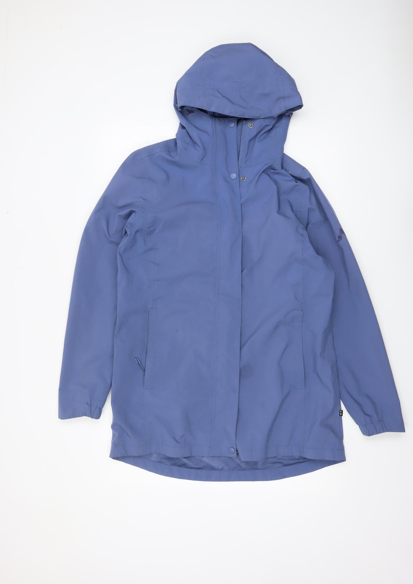 Womens UK Size 10 Portwest Blue Rain Coat