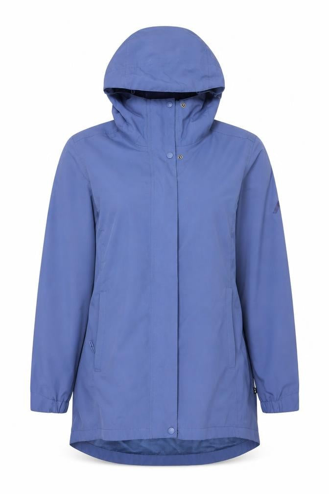 Womens UK Size 10 Portwest Blue Rain Coat