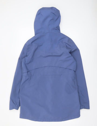Womens UK Size 10 Portwest Blue Rain Coat