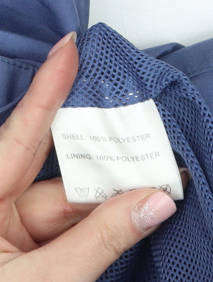 Womens UK Size 10 Portwest Blue Rain Coat