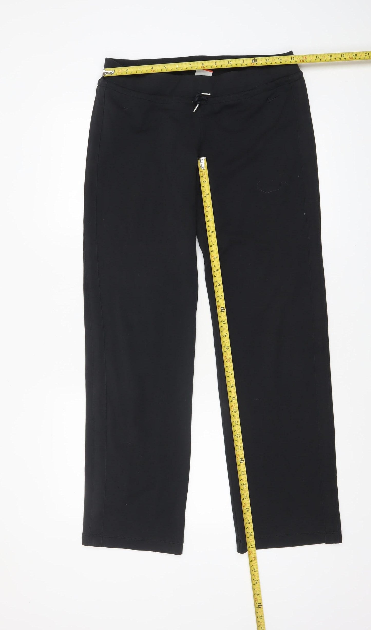 Womens UK Size M Nike Athletic Fit Track Pants Black Trousers