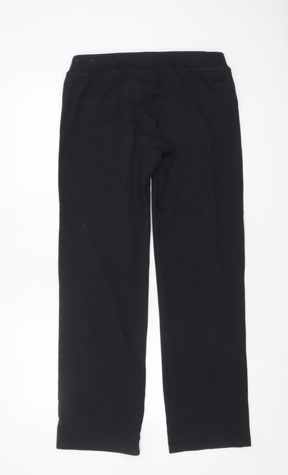 Womens UK Size M Nike Athletic Fit Track Pants Black Trousers