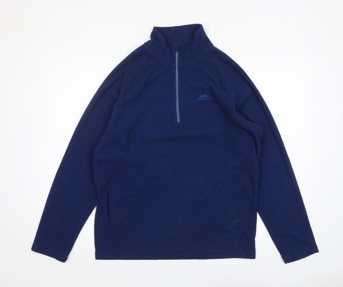 Mens UK Size L Trespass Blue Pullover Sweatshirt