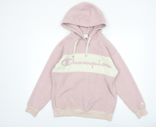 Womens UK Size XS Champion Pink Pullover Hoodie