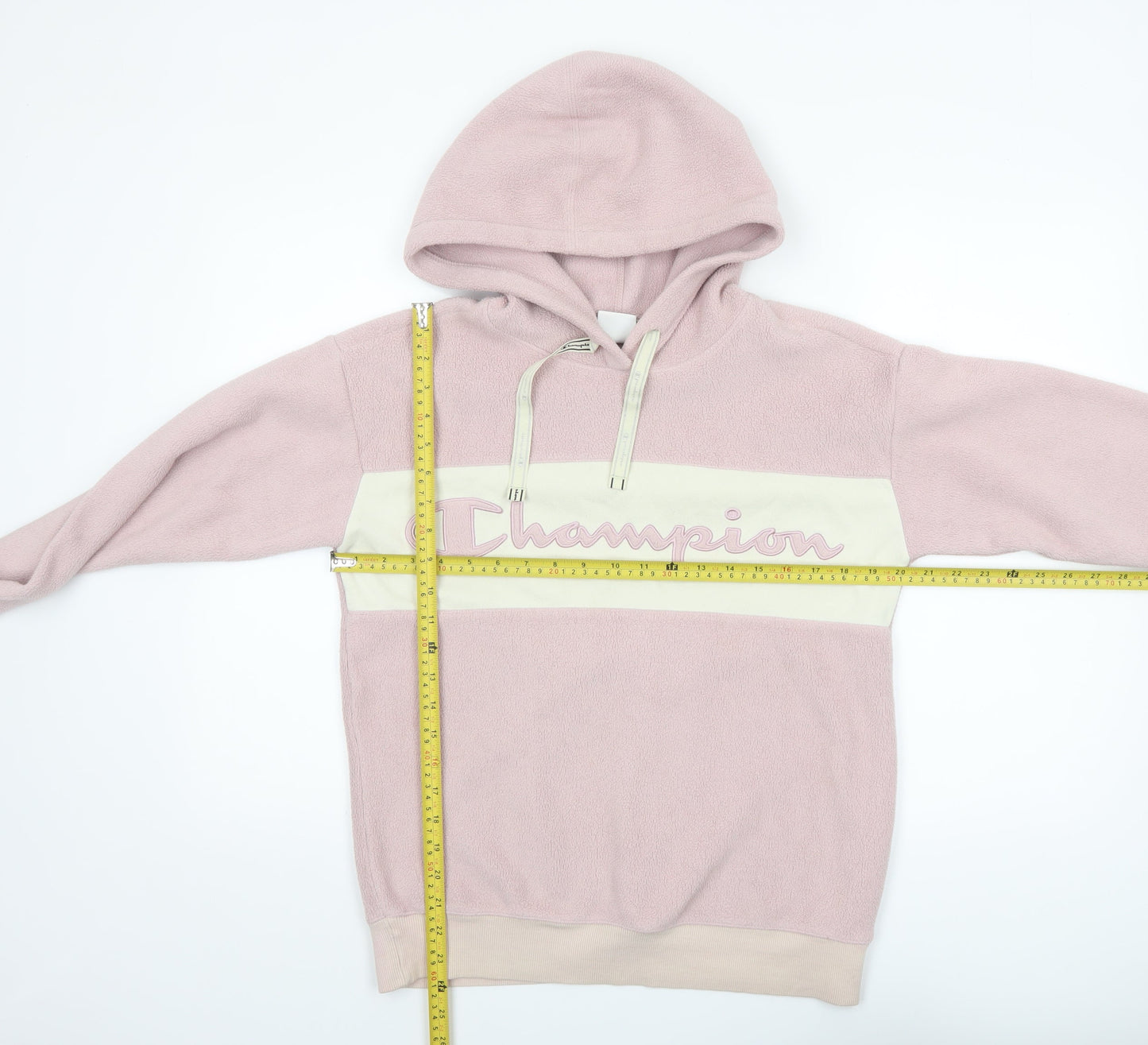 Womens UK Size XS Champion Pink Pullover Hoodie