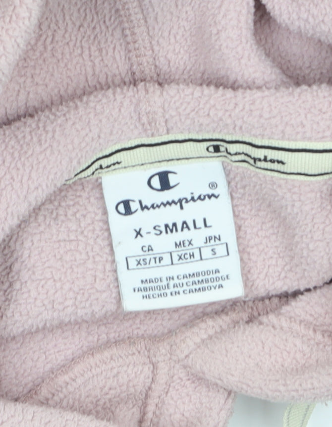 Womens UK Size XS Champion Pink Pullover Hoodie