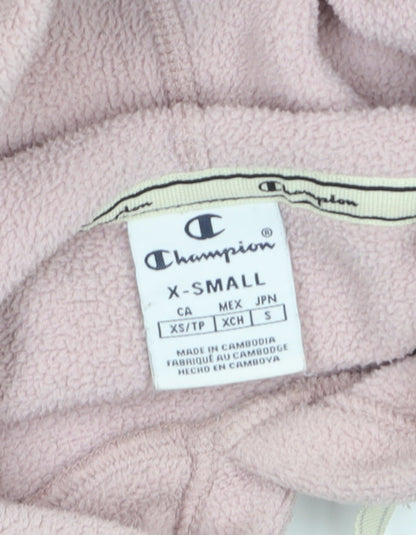 Womens UK Size XS Champion Pink Pullover Hoodie