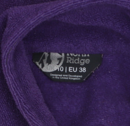 Womens UK Size 10 North Ridge Purple Pullover Sweatshirt