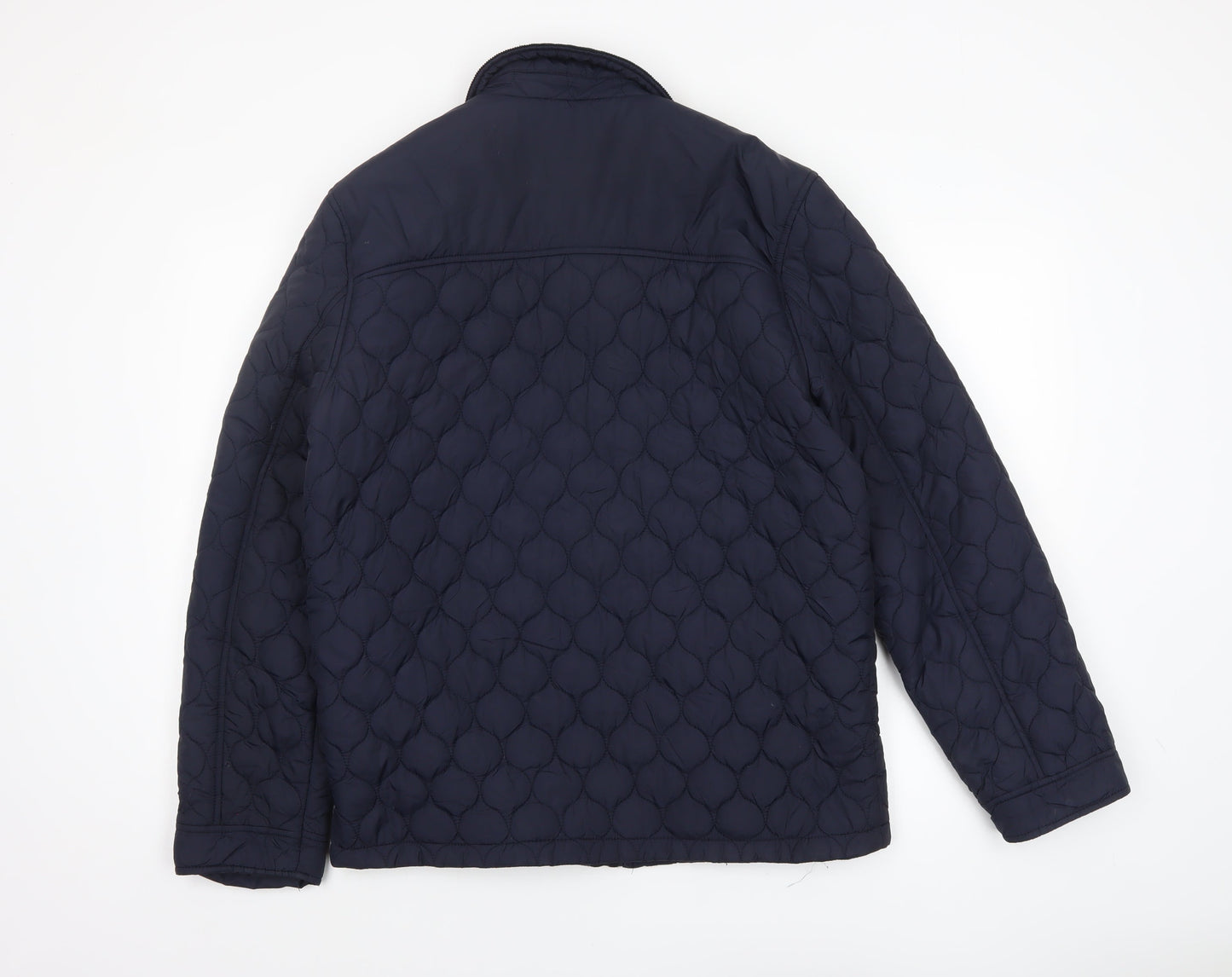 Mens UK Size M Burton London Blue Quilted Coat