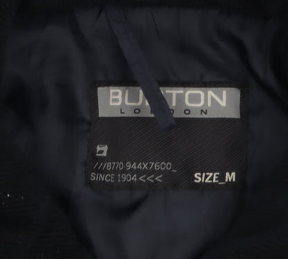 Mens UK Size M Burton London Blue Quilted Coat