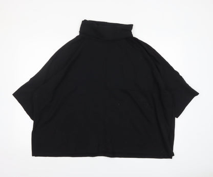 Womens UK Size S Wynne Lounge Black Jersey T-Shirt