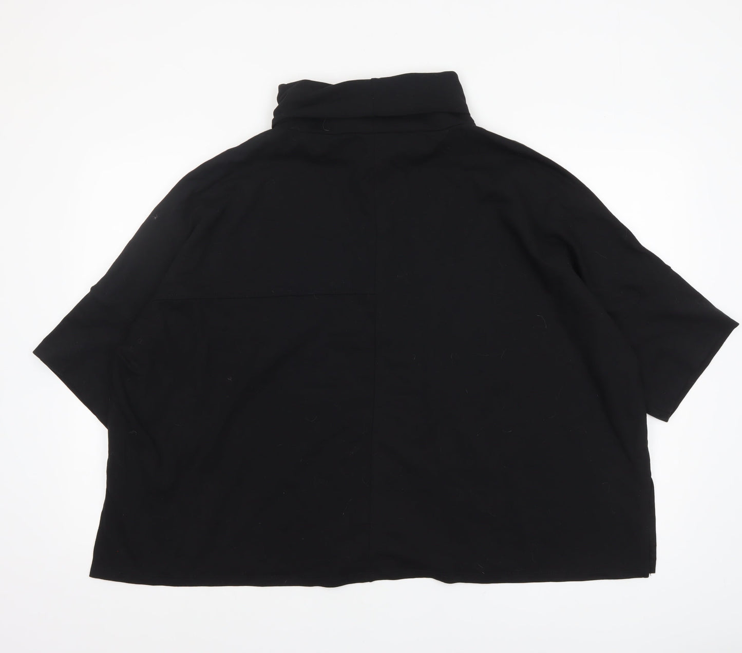Womens UK Size S Wynne Lounge Black Jersey T-Shirt