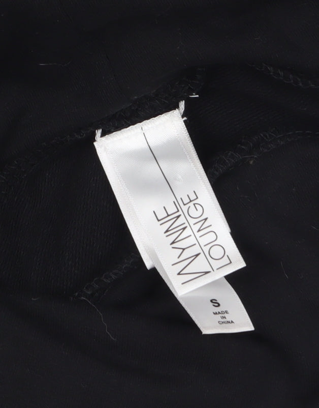 Womens UK Size S Wynne Lounge Black Jersey T-Shirt