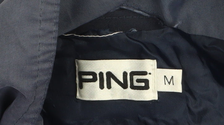 Mens UK Size M Ping Blue Windbreaker Coat