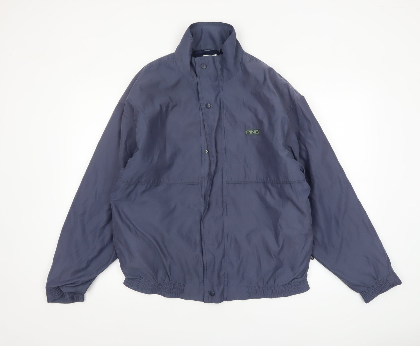Mens UK Size M Ping Blue Windbreaker Coat