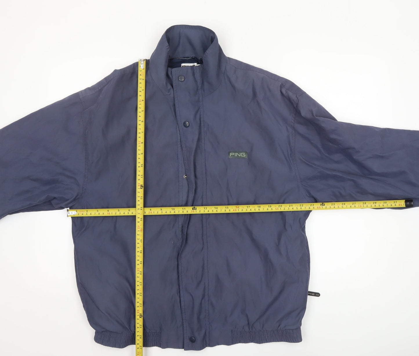 Mens UK Size M Ping Blue Windbreaker Coat