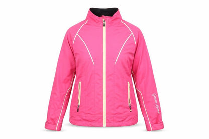 Womens UK Size S Green Lamb Pink Windbreaker Coat