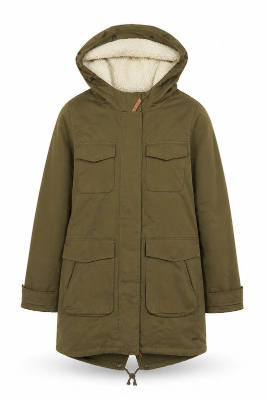 Womens UK Size XS America Today Green Parka Coat