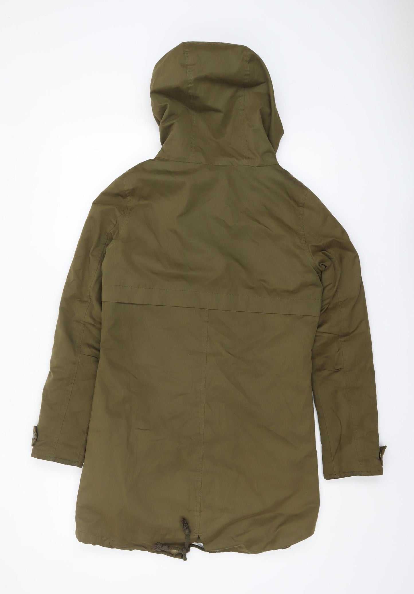 Womens UK Size XS America Today Green Parka Coat