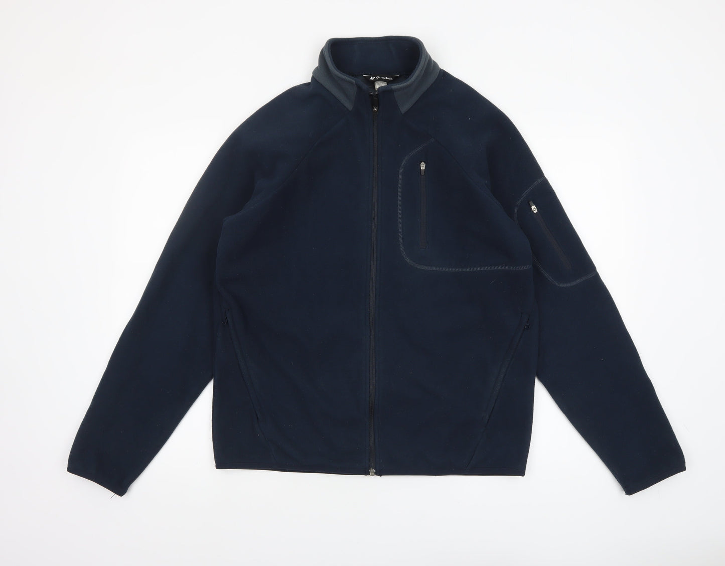 Mens UK Size L Quechua Blue Fleece