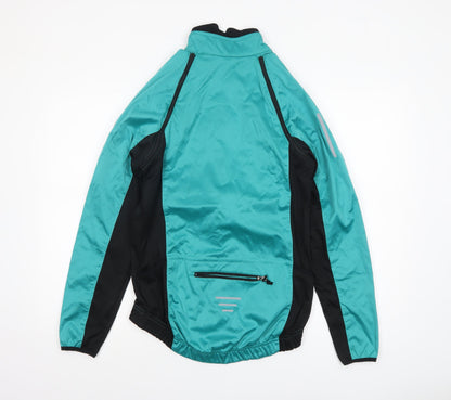 Crane Womens Green Windbreaker Sports Jacket Size 12-14 Regular Fit