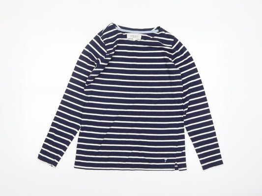 Womens UK Size 10 Quba & Co Blue Basic T-Shirt