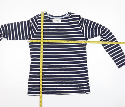 Womens UK Size 10 Quba & Co Blue Basic T-Shirt