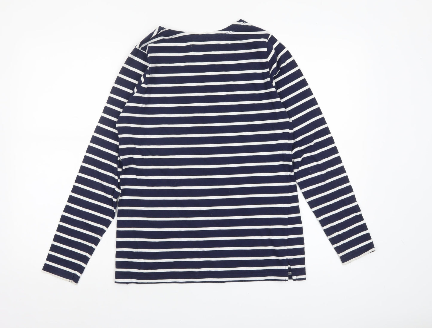 Womens UK Size 10 Quba & Co Blue Basic T-Shirt