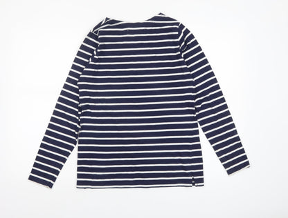 Womens UK Size 10 Quba & Co Blue Basic T-Shirt