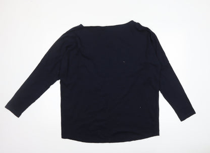 Womens UK Size L NEXT Blue Basic T-Shirt