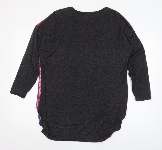 Klass Women’s Multicoloured Tunic Top M 3/4 Sleeve Round Neck