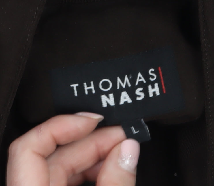 Mens UK Size L Thomas Nash Brown Basic Jacket