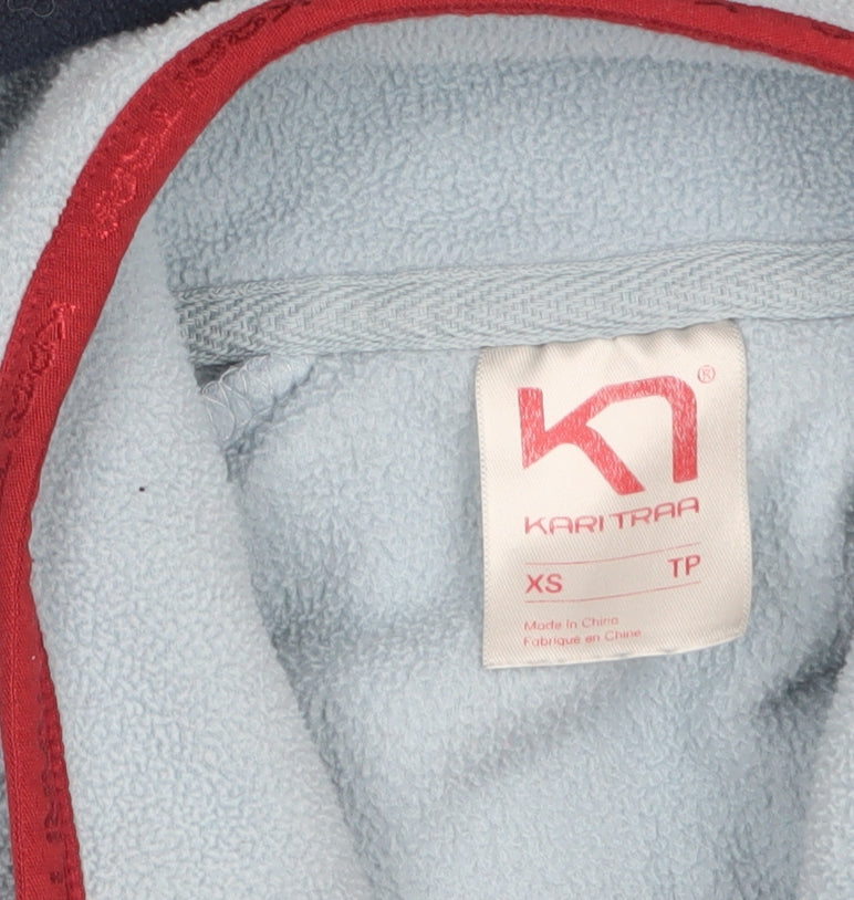 Womens UK Size XS Kari Traa Blue Pullover Sweatshirt