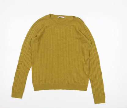 Womens UK Size 12 TU Yellow Pullover Jumper