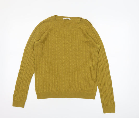 Womens UK Size 12 TU Yellow Pullover Jumper