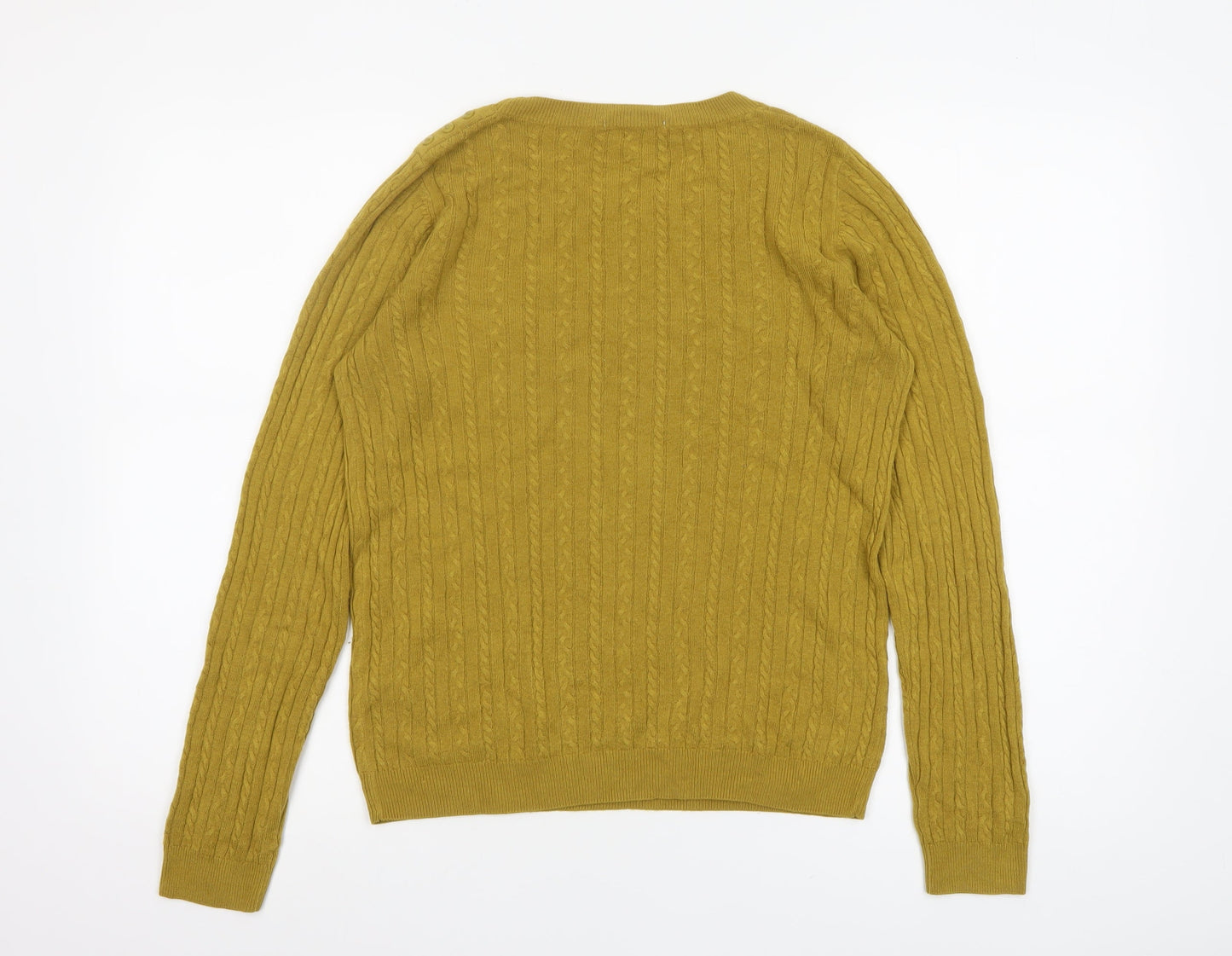 Womens UK Size 12 TU Yellow Pullover Jumper