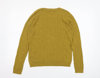 Womens UK Size 12 TU Yellow Pullover Jumper