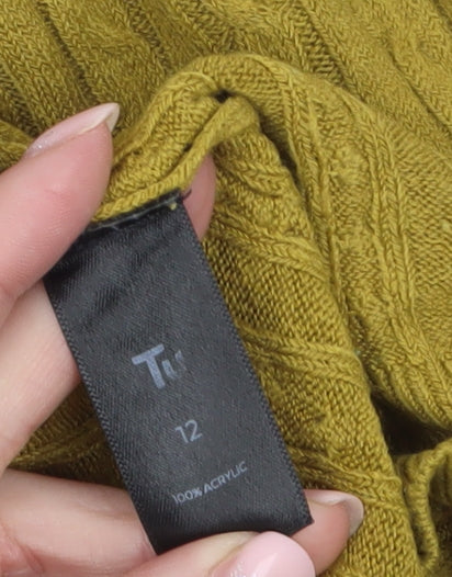 Womens UK Size 12 TU Yellow Pullover Jumper