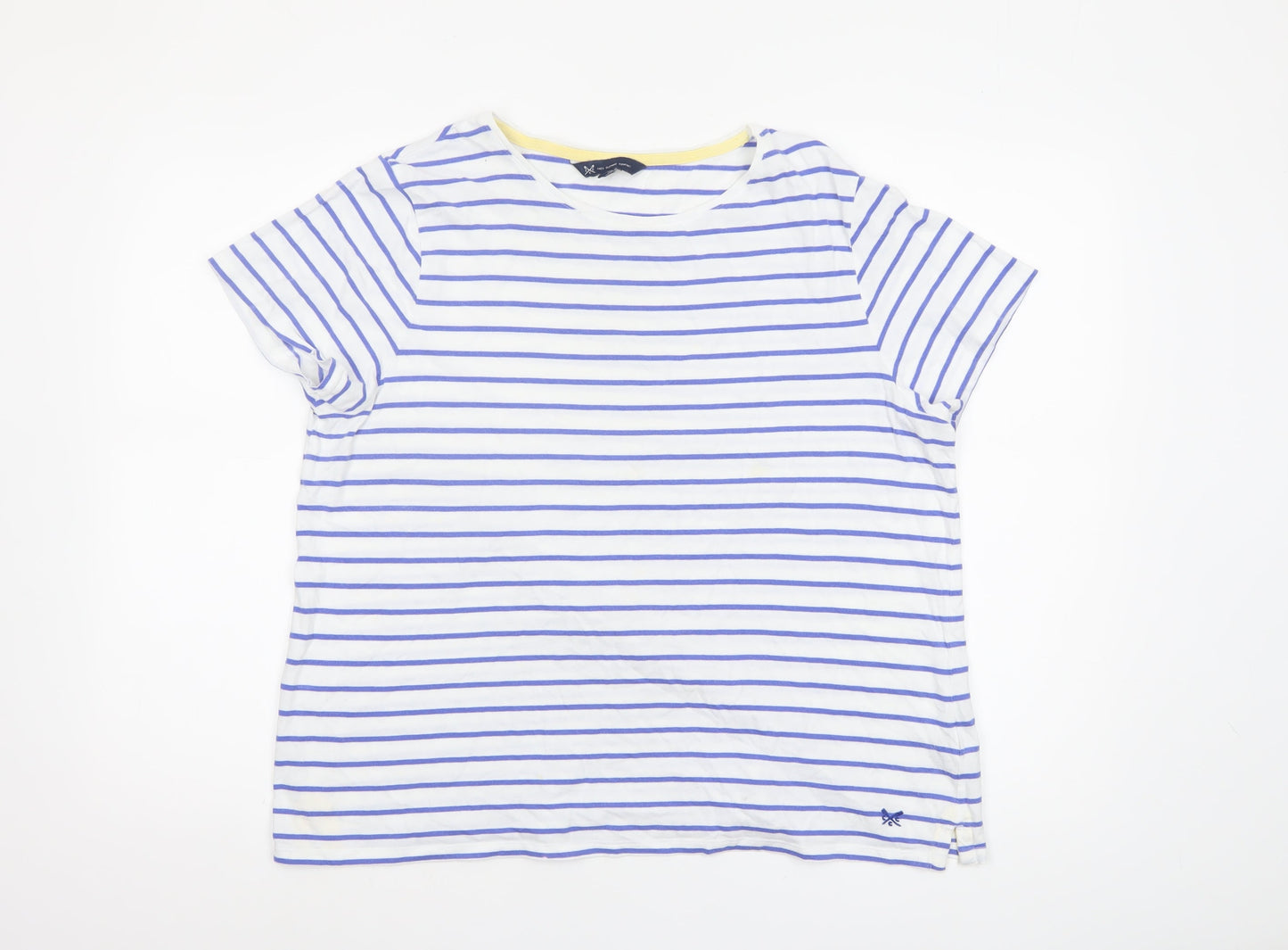 Womens UK Size 18 Crew Clothing Company White Basic T-Shirt