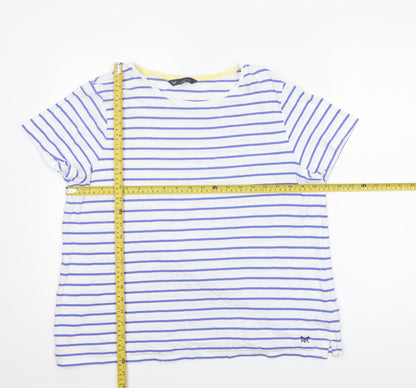 Womens UK Size 18 Crew Clothing Company White Basic T-Shirt
