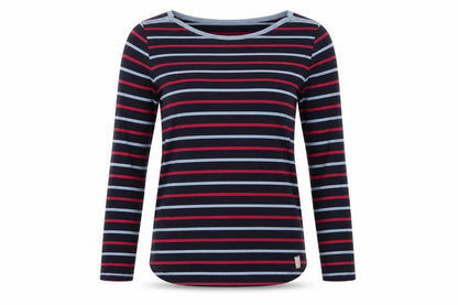 Womens UK Size 8 Fat Face Blue Basic T-Shirt