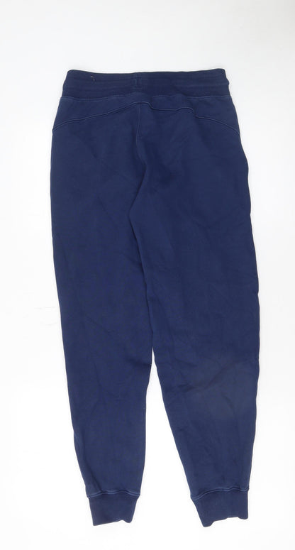 Womens UK Size XS PUMA Regular Fit Jogger Blue Trousers