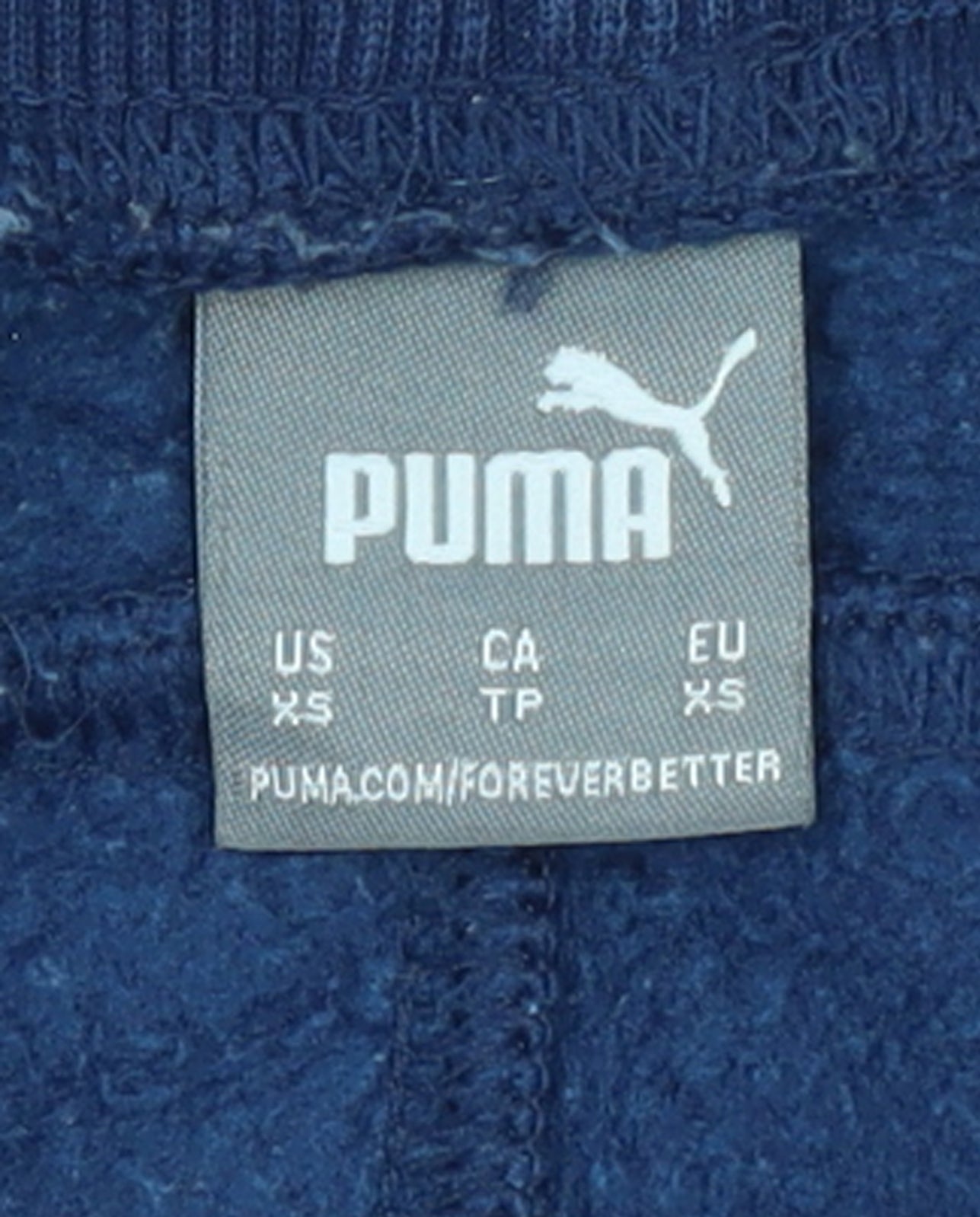 Womens UK Size XS PUMA Regular Fit Jogger Blue Trousers