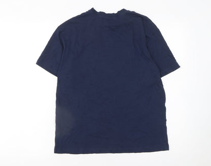 Womens UK Size S NEXT Blue Basic T-Shirt