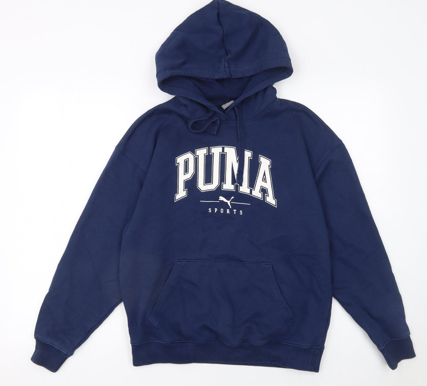 Womens UK Size 10 PUMA Blue Pullover Hoodie