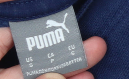 Womens UK Size 10 PUMA Blue Pullover Hoodie