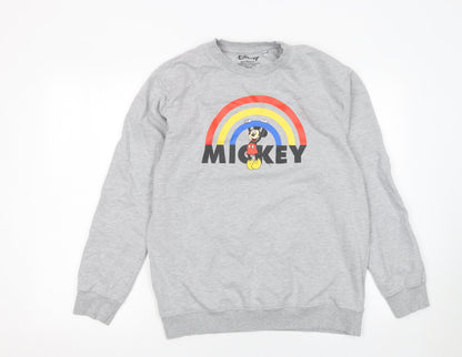 Womens UK Size 10 Disney Grey Pullover Sweatshirt