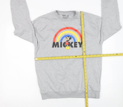 Womens UK Size 10 Disney Grey Pullover Sweatshirt